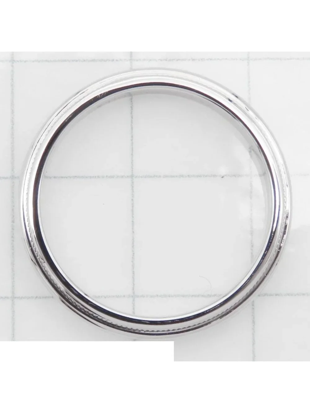 Tiffany & Co Together Mill Gray Band Ring Platinum 950